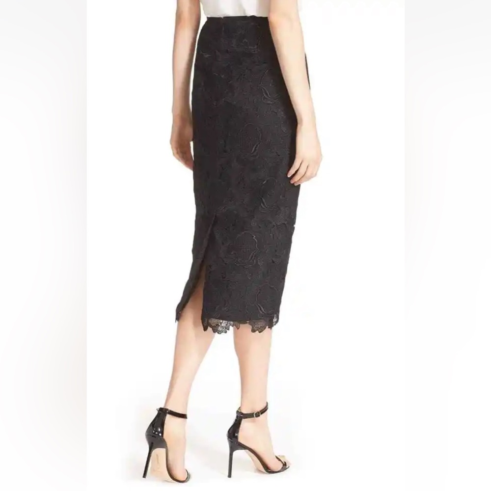 Ted Baker London Black Lace Midi Skirt - Picture 4 of 11